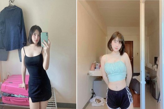 Tóc ngắn cặp đôi, tư thế nào cũng phục vụ